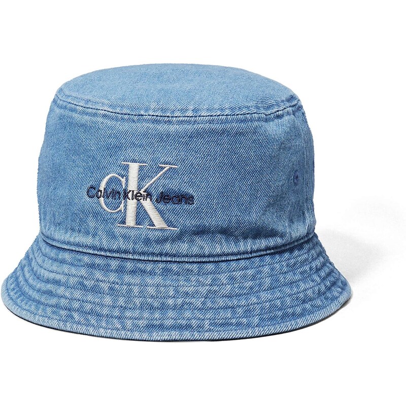 Calvin Klein Jeans Klobúk modrá denim / svetlosivá / čierna 63973622