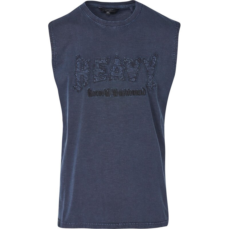 KOROSHI Tričko námornícka modrá / čierna 68535575