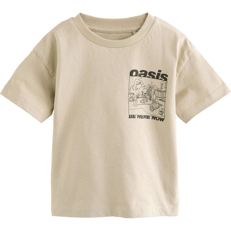 Next Tričko béžová / čierna 64488156