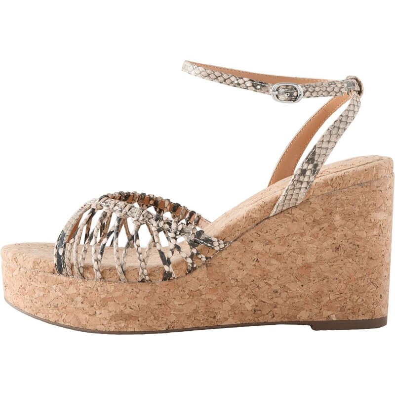 Next Remienkové sandále tmelová / čierna 64087488