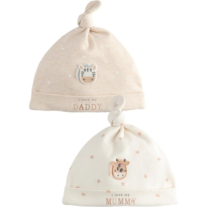 Next Čiapky I Love My Mummy/Daddy béžová / svetlobéžová / čierna / 66074366