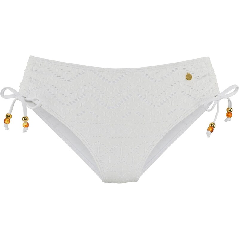 LASCANA Bikinové nohavičky zlatá / tmavooranžová / biela 63973625