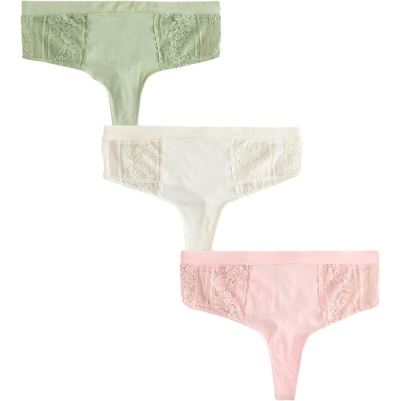 Next Tangá zelená / staroružová / biela 65878066