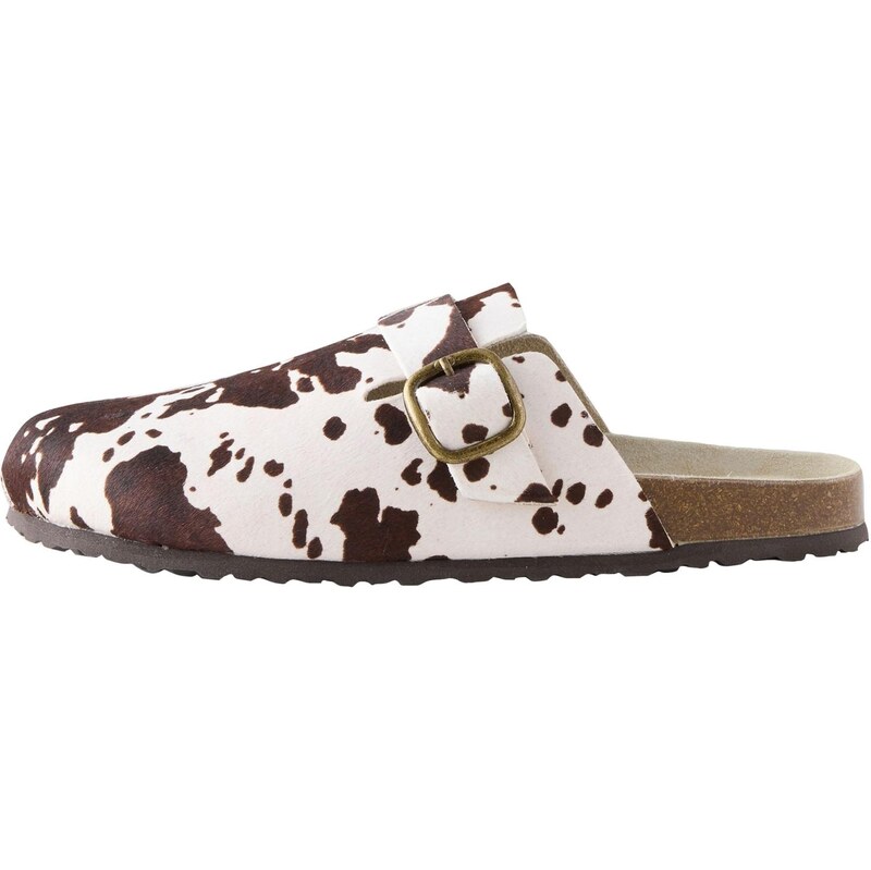 Next Šľapky Forever Comfort tmavohnedá / biela 65651903