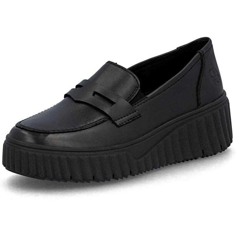 Dámske mokasíny RIEKER N2562-00 čierna W5 63976317