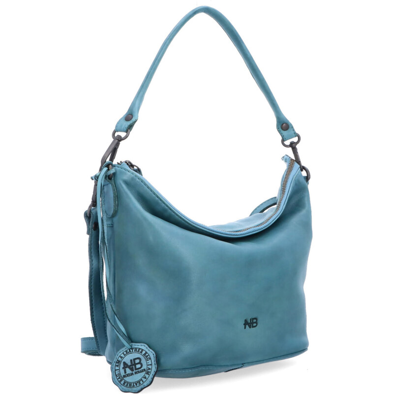 Kožená kabelka cez rameno Noelia Bolger zelená NB 2409 TYR 64020927