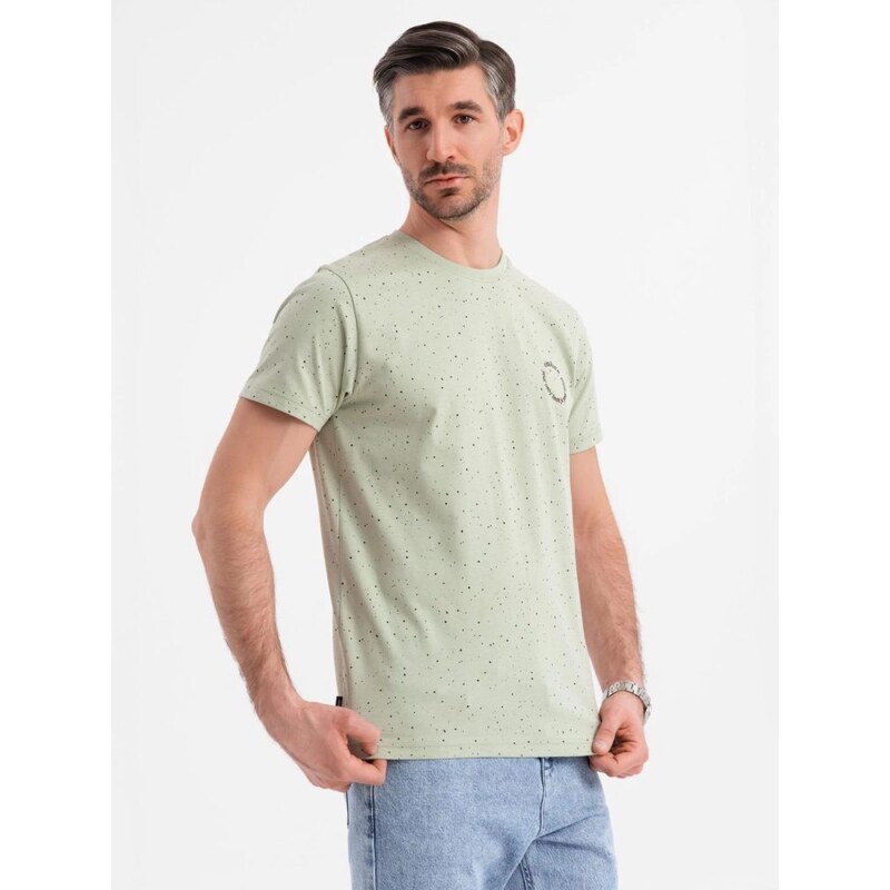 Ombre Clothing Módne mätové pánske tričko s potlačou V3 TSFP-0186 63979804