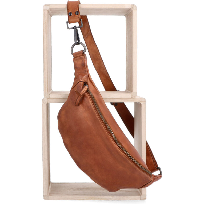 Kožená ľadvinka crossbody Noelia Bolger koňaková NB 2403 KO 64020230