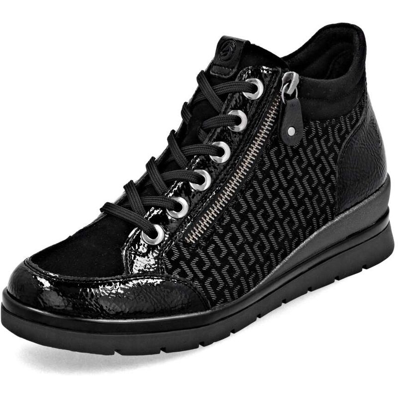 RIEKER Dámska členková obuv REMONTE R0773-05 čierna W5 63978066