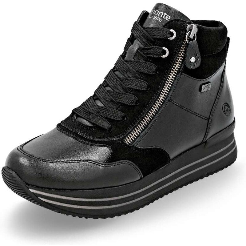 RIEKER Dámska členková obuv REMONTE D1371-00 čierna W5 63978617