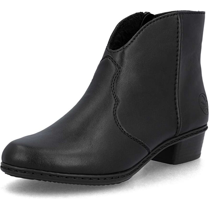 Dámska členková obuv RIEKER Y0754-00 čierna W5 63978633