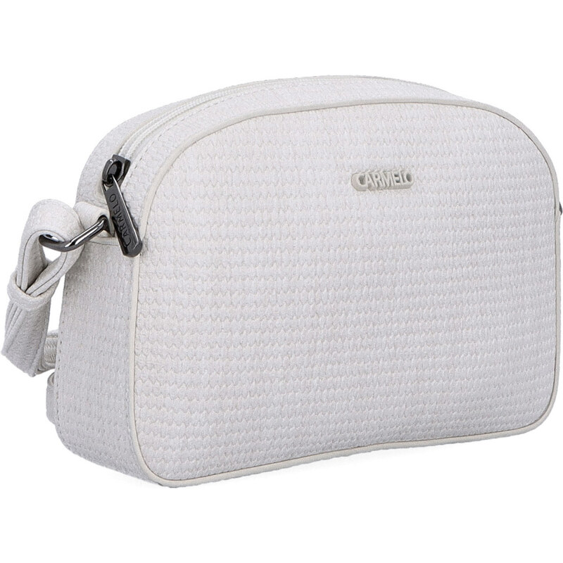 Kabelka zo syntetickej kože crossbody Carmelo béžová 4335 K 64020593