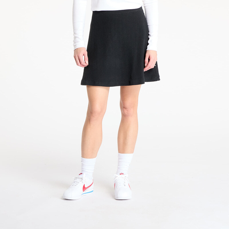 Sukňa Nike Sportswear Chill Knit Womens Ribbed Mini Skirt Black/ Black 64390408