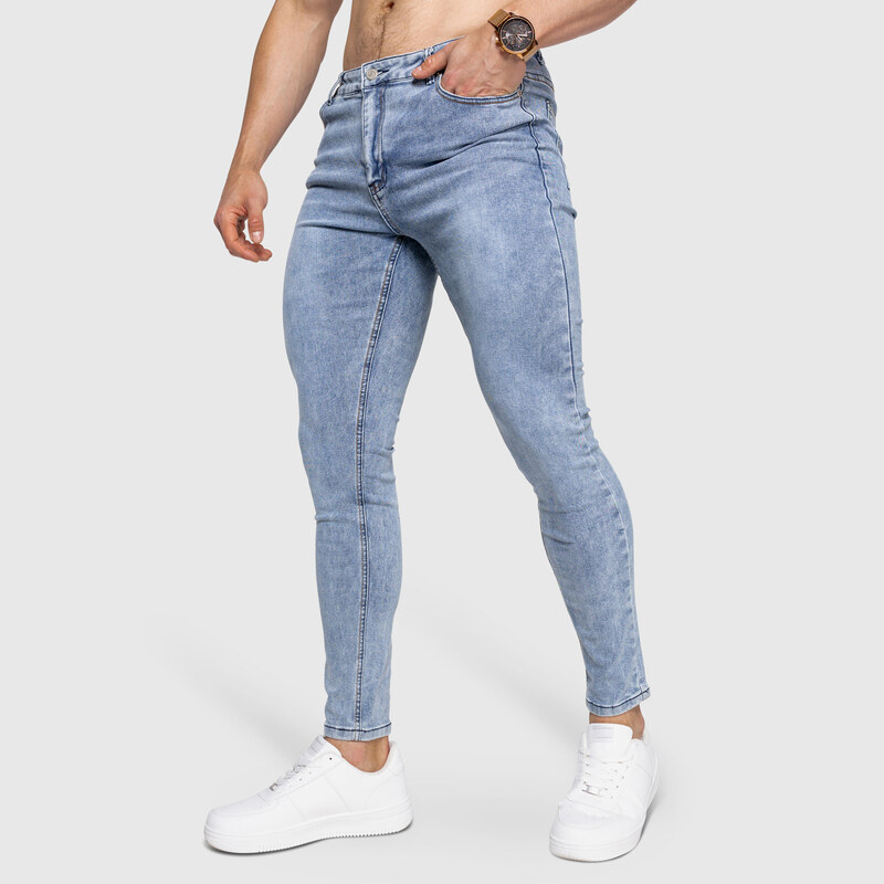 Strečové rifle Iron Aesthetics Dynamic, modré 63981668