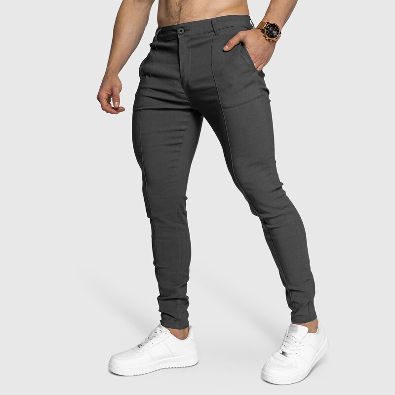 Strečové nohavice Iron Aesthetics Excellence, sivé 63981672