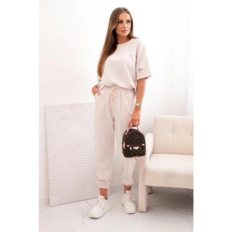 MladaModa Viskózová tepláková súprava s krátkym rukávom model 7396 65131029