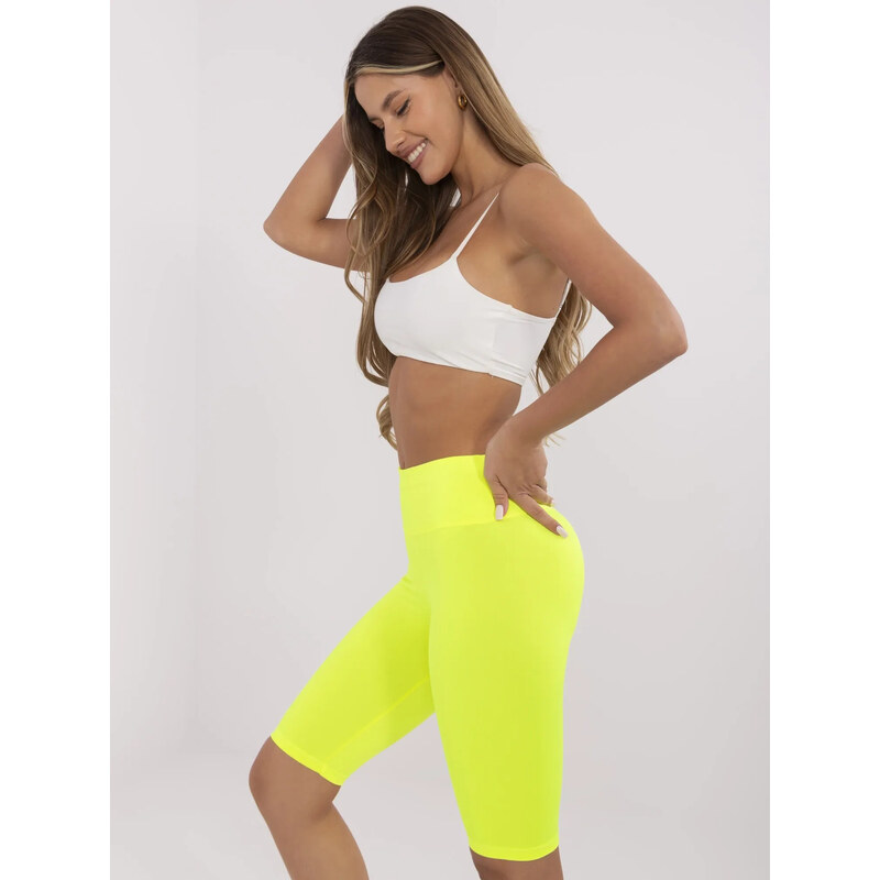 BASIC Neónovo žlté biker shorts EM-LG-574.05-yellow 25010589