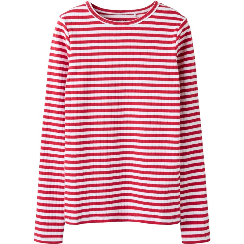 NAME IT Tričko Suraja malinová / biela 63148058