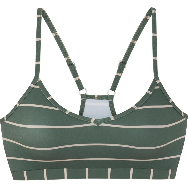 BENCH Bikinový top krémová / tmavozelená 65365286