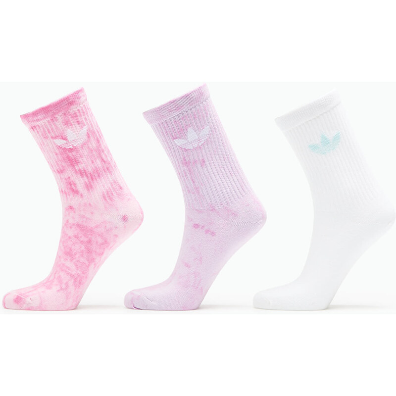 adidas Originals Ponožky adidas Tie Dye Crew Socks 3-Pack Bliss Pink L 63999651