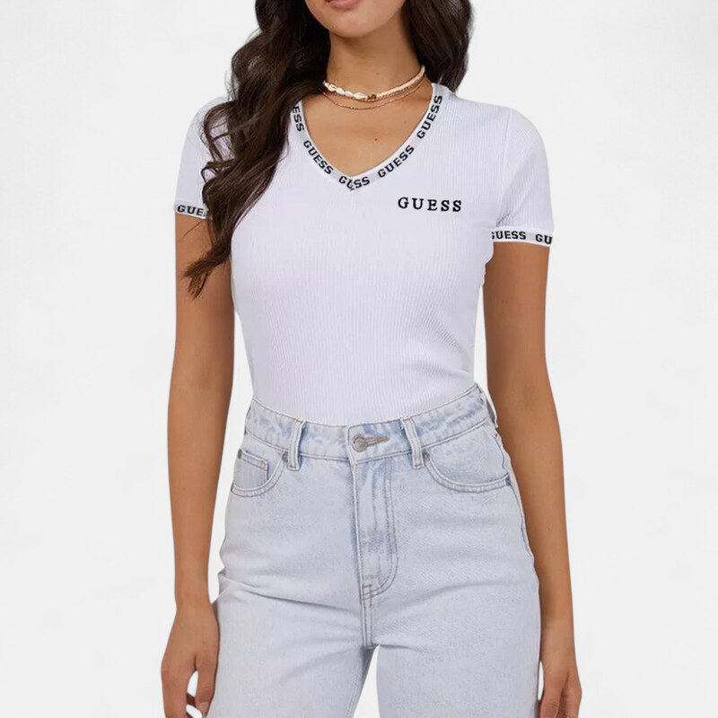 Dámské bílé triko Guess 56246