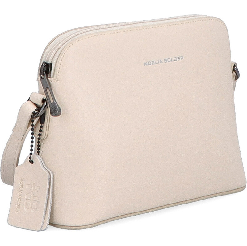Kožená kabelka crossbody Noelia Bolger béžová NB 0096 BE 64020223