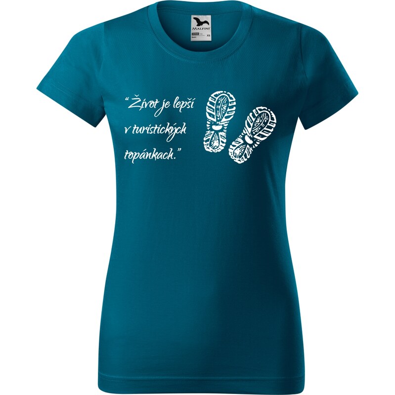 Handel Tričko - Život je lepší v turistických topánkach 63994099
