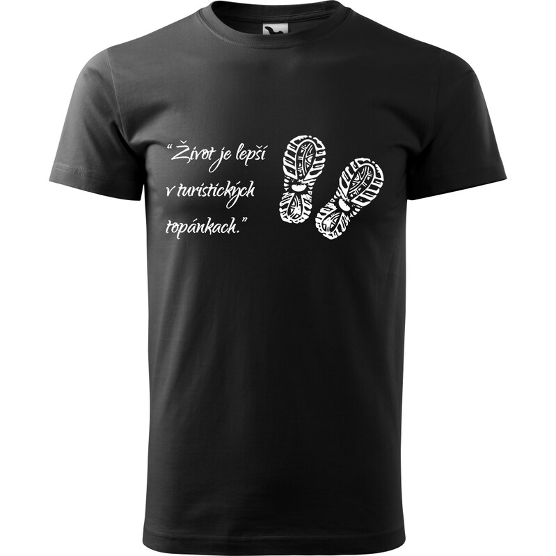 Handel Tričko - Život je lepší v turistických topánkach 63994101