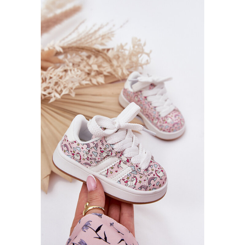 Boto Dievčenské Športové Topánky S Motívom Jednorožca Rúžové Ilana 64695912