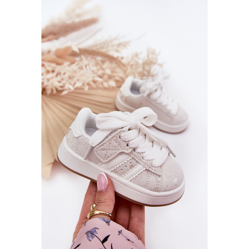 Boto Detská Športová Obuv Tenisky Srdiečka Biele Mirelle 64695718