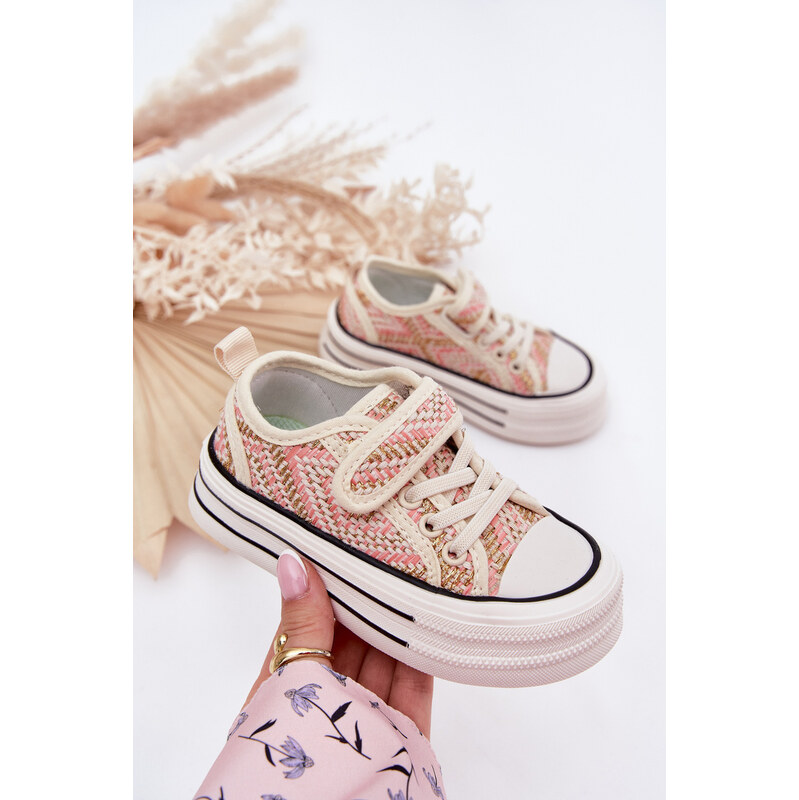 Boto Dievčenské Tenisky Na Suchý Zips Rúžové Zelina 64695922