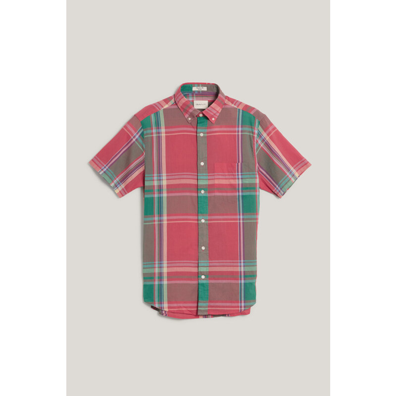 KOŠEĽA GANT REG INDIAN MADRAS SS SHIRT WATERMELON RED 62916412