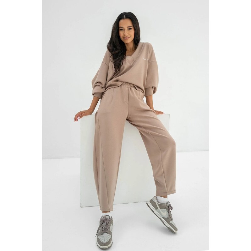 Mosquito Dámske tepláky soft Ollie Latte béžové, Farba béžová 64004150