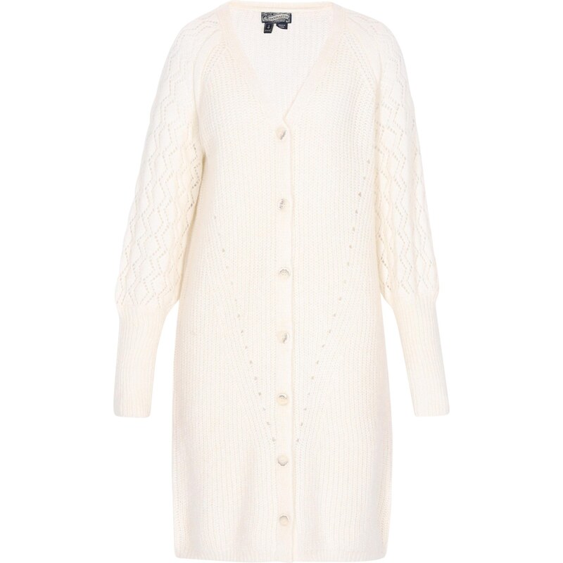 DreiMaster Vintage Kardigán biela ako vlna 65876163