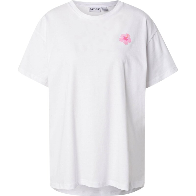 PIECES Oversize tričko PCALIFI FASTTRACK svetlomodrá / broskyňová / 64009207