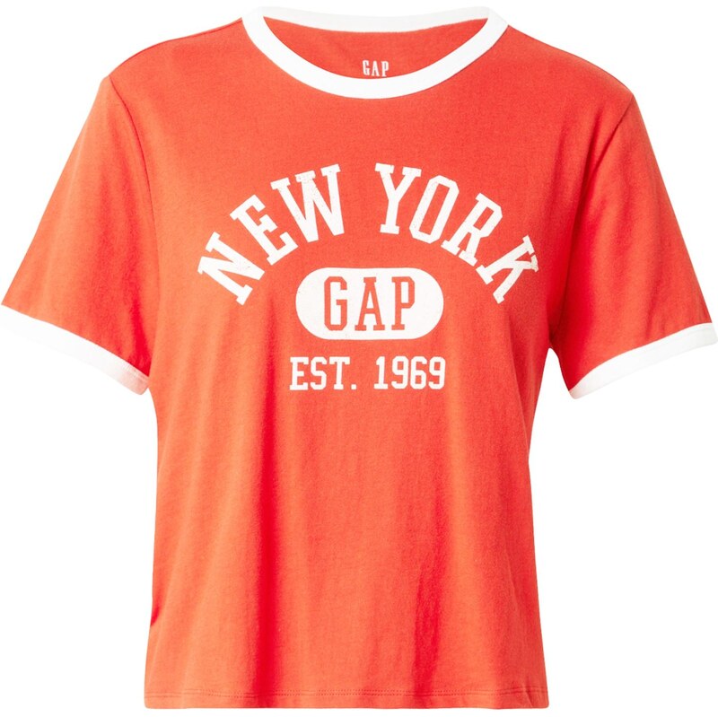 GAP Tričko oranžovo červená / biela 64009241