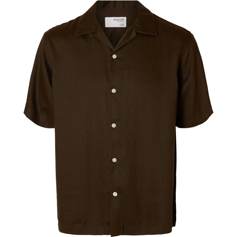 SELECTED Košeľa SLHNoa tmavohnedá 64017947