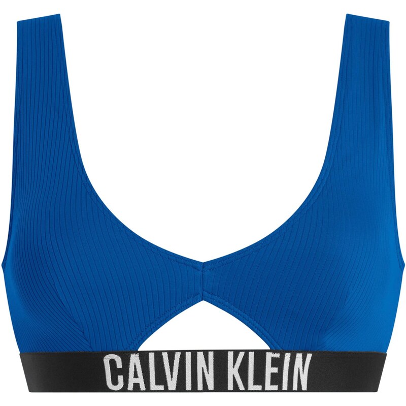 Calvin Klein Swimwear Bikinový top modrá / čierna / biela 64063246