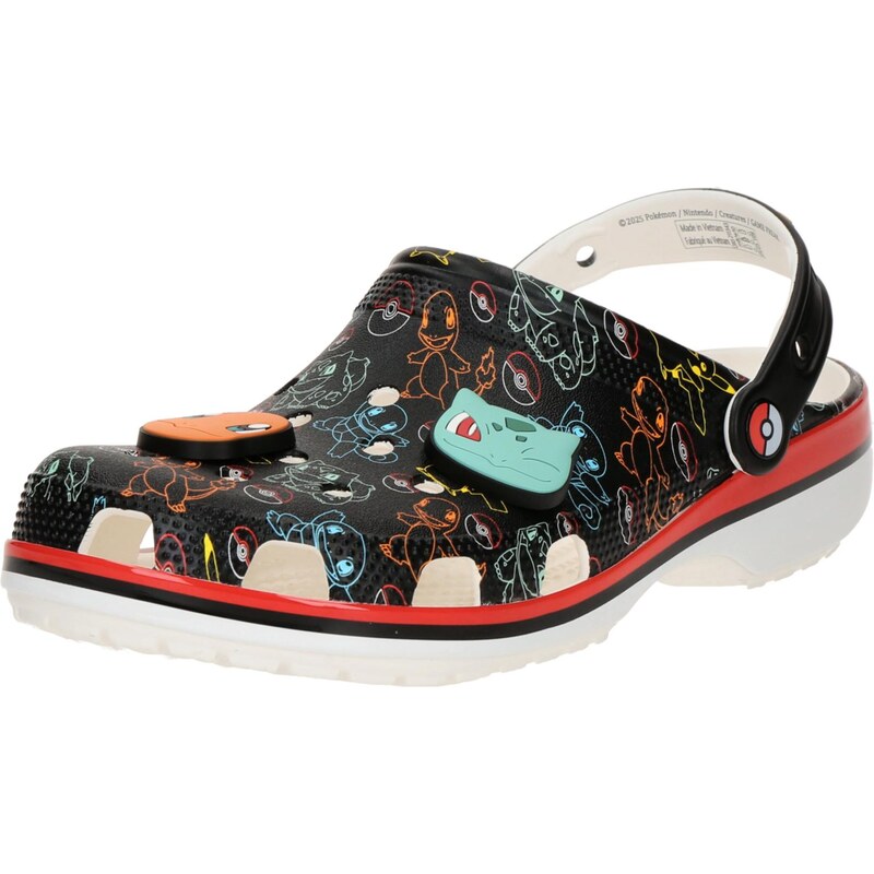 Crocs Dreváky Pokemon tyrkysová / žltá / tmavooranžová / čierna 64009306