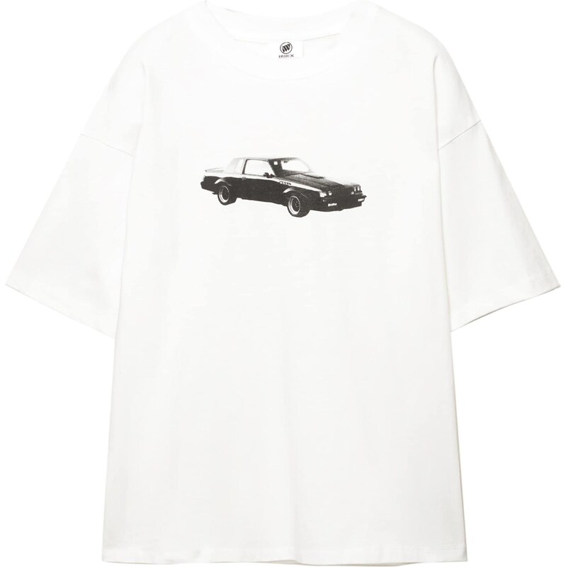 Pull&Bear Tričko čierna / biela 64167200