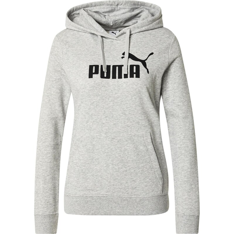 PUMA Športová mikina ESS No. 1 sivá melírovaná / čierna 64565655