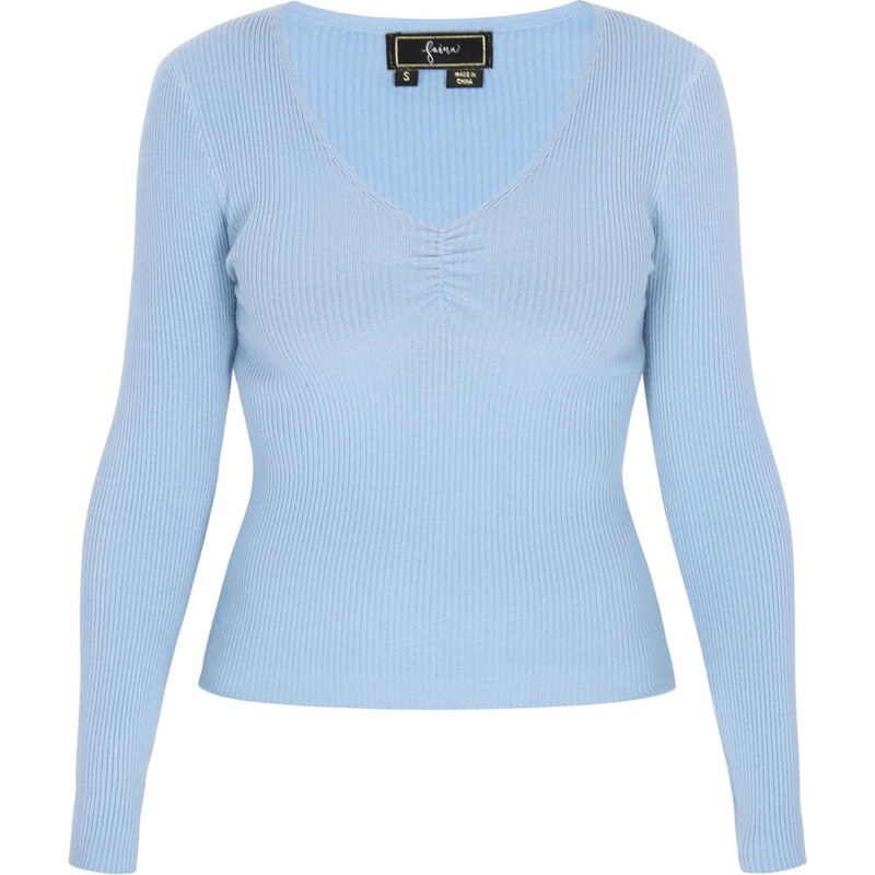 faina Sveter Comfortable svetlomodrá 65694036