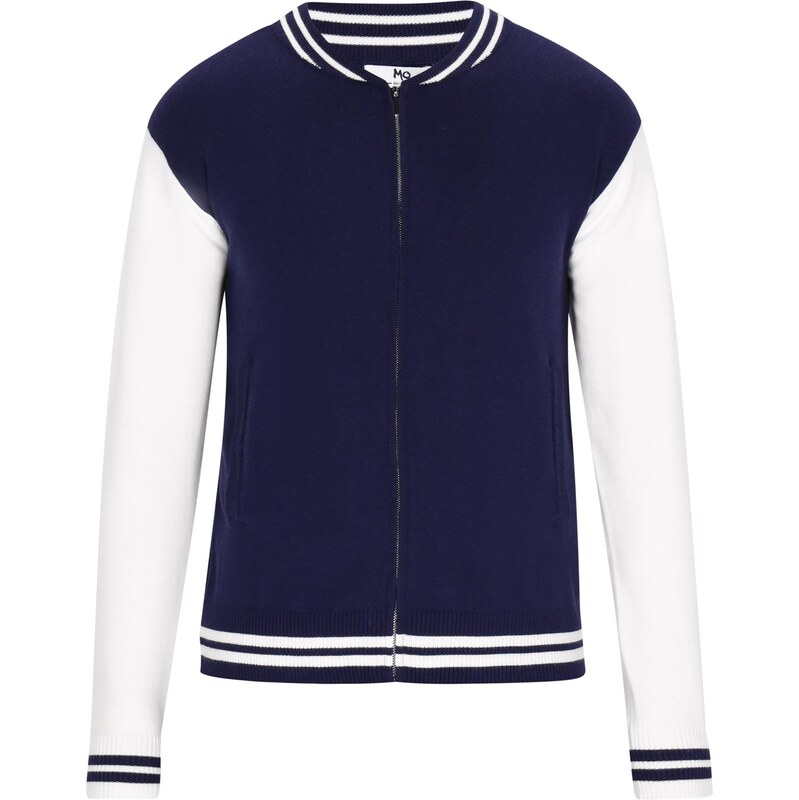 MO Kardigán námornícka modrá / biela 64333291