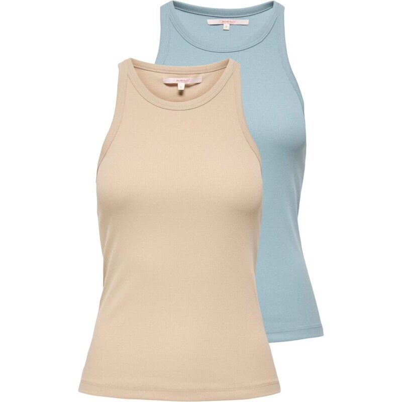 ONLY Top ONLLindsay béžová / svetlomodrá 64009005