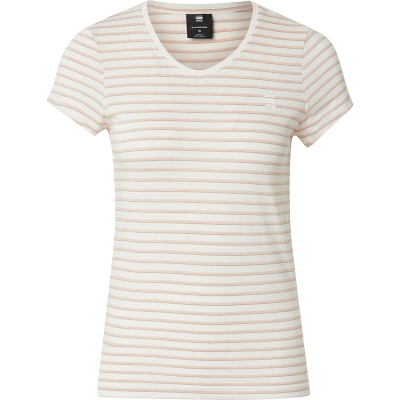 G-STAR Tričko Eyben hnedá / ružová / biela 64077895