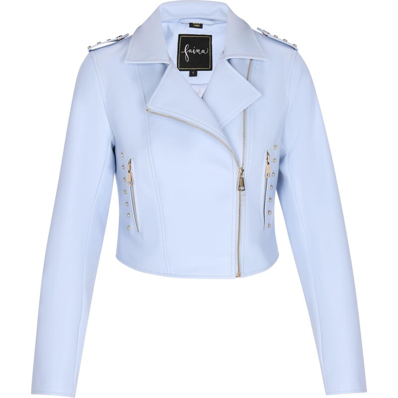 faina Prechodná bunda Fashion Look svetlomodrá 65162667