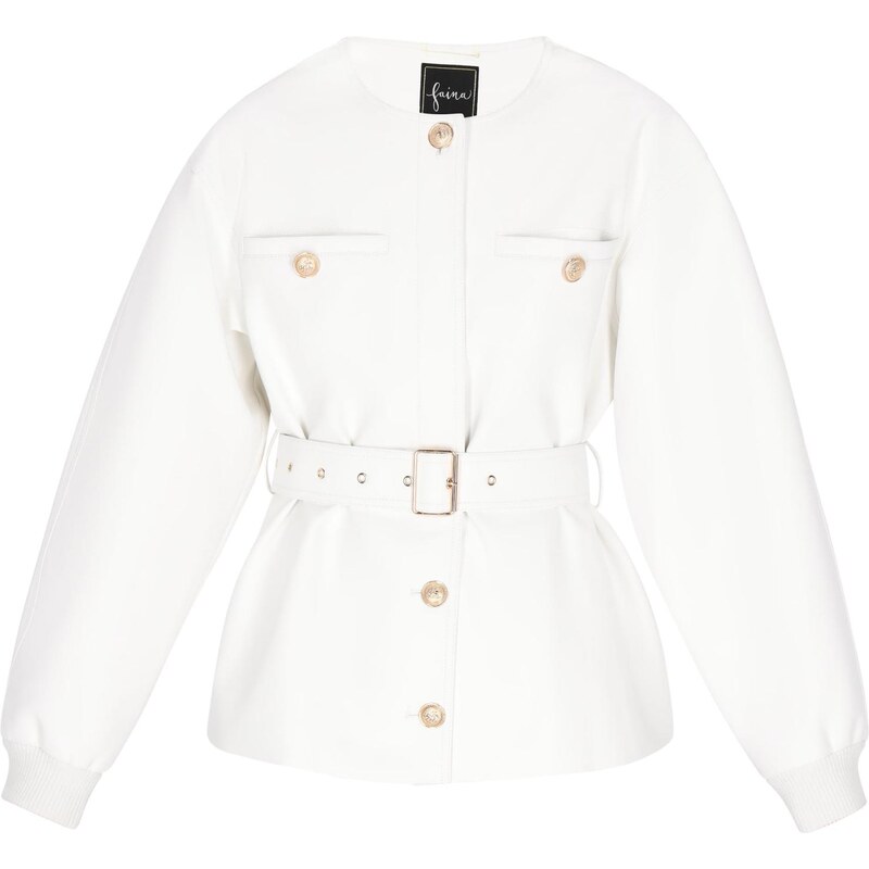 faina Prechodná bunda biela 65979382
