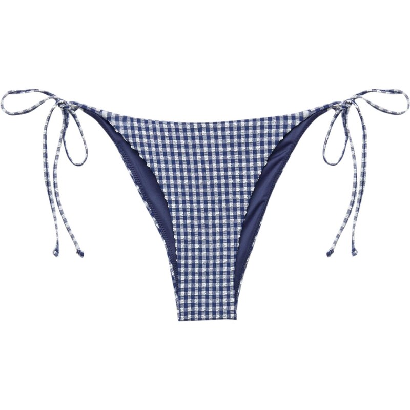 Pull&Bear Bikinové nohavičky námornícka modrá / biela 65880411