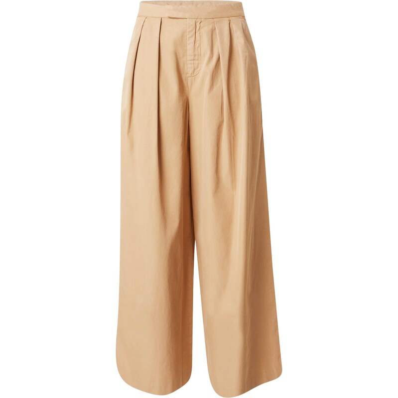 GAP Plisované nohavice kapučíno 64063256