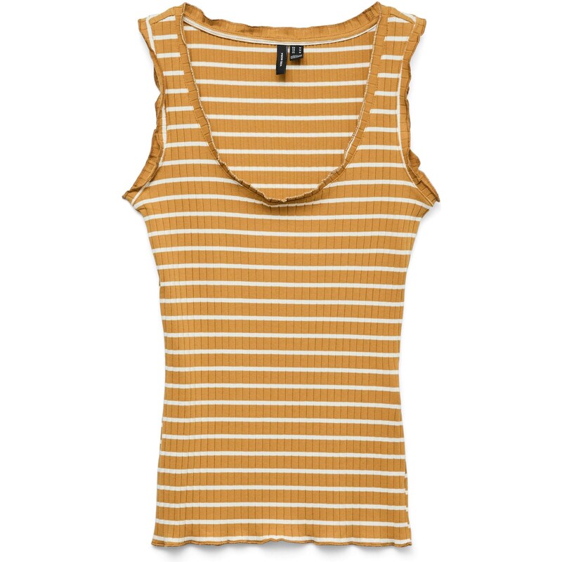 VERO MODA Top VMSEA medová / biela 63898445